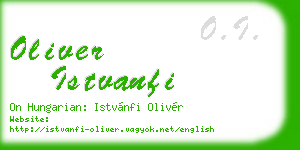 oliver istvanfi business card